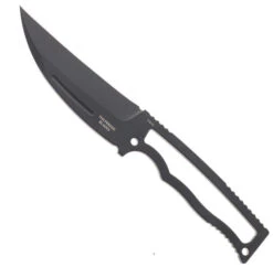 Halfbreed Compact Fixed Blade Knife Black N690 Blade Pikal Plain Edge CFK-02-BLK
