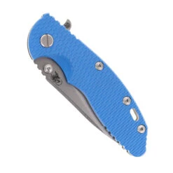Hinderer XM-18 Skinny Slicer Folding Knife Blue G10 Handle Magnacut Stonewashed Finish -White Mountain Knives Shop HINDERER SKINNY SLICER STONEWASH BLUE G10 01 21656.1744824929