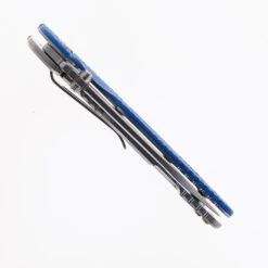 Hinderer XM-18 Skinny Slicer Folding Knife Blue G10 Handle Magnacut Stonewashed Finish -White Mountain Knives Shop HINDERER SKINNY SLICER STONEWASH BLUE G10 02 80480.1744824929