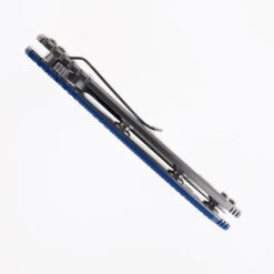 Hinderer XM-18 Skinny Slicer Folding Knife Blue G10 Handle Magnacut Stonewashed Finish -White Mountain Knives Shop HINDERER SKINNY SLICER STONEWASH BLUE G10 04 84579.1744824929