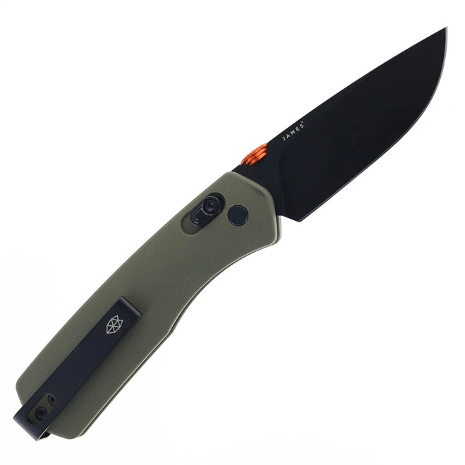 James Brand Knives Carter OD Green G10 Handle Black VG-10 Drop Point Folding Knife KN108194-00 4 James Brand Knives Carter OD Green G10 Handle Black VG-10 Drop Point Folding Knife KN108194-00 - Image 2