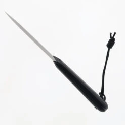 James Brand Knives Hell Gap Black Micarta Handle S35VN Stainless Steel Drop Point Fixed Blade KN107134-00 -White Mountain Knives Shop JAMES HELL GAP BLACK BLACK MICARTA STRAIGHT 04 76566.1751565087