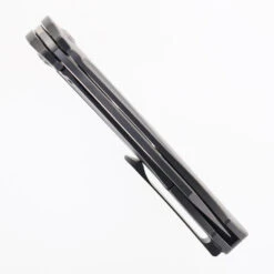 Kansept Hira Folding Knife Grey Stonewash Titanium Handle S35VN Plain Edge Satin Finish K1090A3 -White Mountain Knives Shop KANSEPT K1090A3 04 53883.1746727190