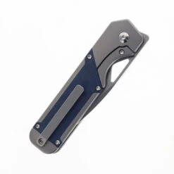 WMK Exclusive Kizer Militaw Pocket Knife Jonathan Style Titanium & Blue Richlite Handle 154CM Steel Ki3634E1 11 WMK Exclusive Kizer Militaw Pocket Knife Jonathan Style Titanium & Blue Richlite Handle 154CM Steel Ki3634E1 -White Mountain Knives Shop KIZER ULTEM MILITAW V3634E1 03 56187.1712771837