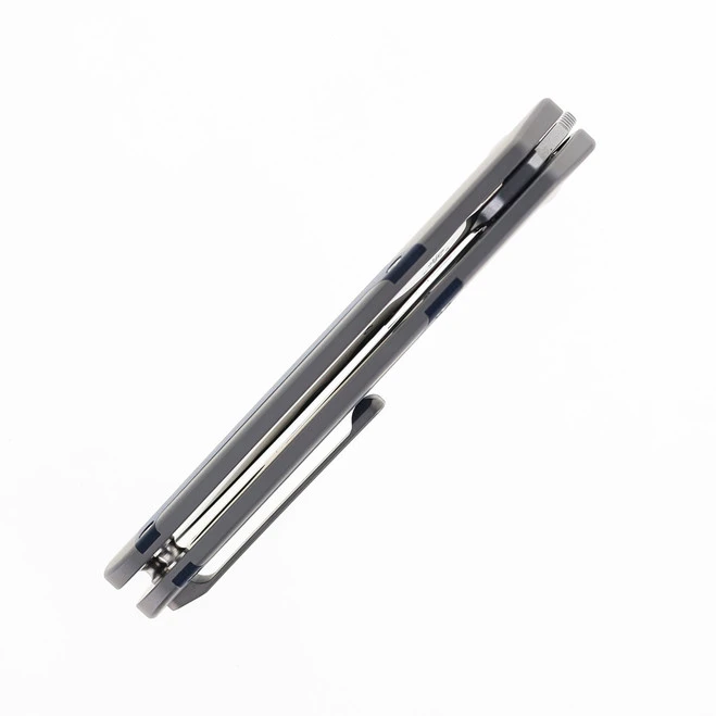 WMK Exclusive Kizer Militaw Pocket Knife Jonathan Style Titanium & Blue Richlite Handle 154CM Steel Ki3634E1 8 WMK Exclusive Kizer Militaw Pocket Knife Jonathan Style Titanium & Blue Richlite Handle 154CM Steel Ki3634E1 - Image 6