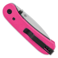 Knafs Knafs Lander Folding Knife Pink G10 Handle D2 Drop Point Plain Edge KNAFS-00188 -White Mountain Knives Shop KNL 2 95694.1698087984