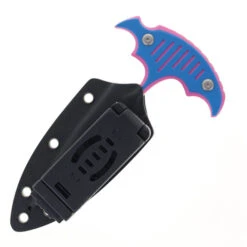Kubey Fixed Blade Knife Pink/Blue G10 Handle 14C28N Spear Point Plain Edge Beadblast Finish KU242F -White Mountain Knives Shop KUBEY KU242F 02 99701.1722893553