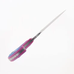 Kubey Fixed Blade Knife Pink/Blue G10 Handle 14C28N Spear Point Plain Edge Beadblast Finish KU242F -White Mountain Knives Shop KUBEY KU242F 05 41925.1722893552