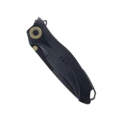 Karbon Liner Lock Folding Knife Black Aluminum Handle Plain Edge KARB120 -White Mountain Knives Shop Karbon KARB12004 24644.1730915338