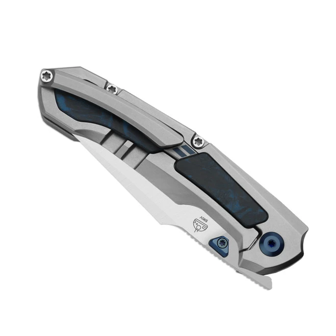 Movie Themed WMK Exclusive Kizer Feweed Folding Knife Luminous Blue Carbon Titanium Handle S90V Ki3694E1 6 Movie Themed WMK Exclusive Kizer Feweed Folding Knife Luminous Blue Carbon Titanium Handle S90V Ki3694E1 - Image 4