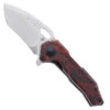 Exclusive Kizer EXTRA Mini Paragon Folding Knife Black/Red Damascus G10 Handle 3V Tanto Plain Edge Stonewashed Finish V3600E -White Mountain Knives Shop Kizer Mini Paragon v3600E1 05 20613.1693839281