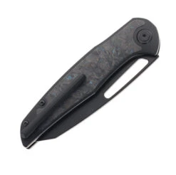 Mallery Designs Phorus V2 Pocket Knife Blue Fat Carbon & DLC Titanium Handle DLC S90V Blade DL01-BB -White Mountain Knives Shop MALLERY DL01 BB 04 48969.1687458653