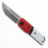 Maxace Capsule Pocket Knife Red & White G10 Handle Front Flipper MMM27-2-A -White Mountain Knives Shop MAXACE CAPSULE II MM27 2 A 05 59834.1746041671