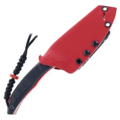 Max Tkachuk Custom Beshket Sheepsfoot Flat Grind Fixed Blade Knife Black/Red G10 Red Sheath -White Mountain Knives Shop MAX TKACHUK MAX 3 01 56079.1715625582