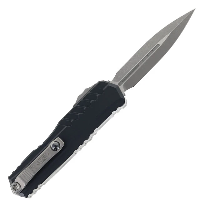 Microtech Cypher II OTF Automatic Knife Black Handle Apocalyptic Dagger Standard 1242-10-AP 4 Microtech Cypher II OTF Automatic Knife Black Handle Apocalyptic Dagger Standard 1242-10-AP - Image 2