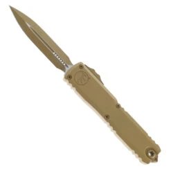 Microtech Ultratech ZBP OTF Automatic Knife Cerakote Tan Shadow Dagger Tan Standard 1122-1CRA