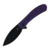 Trollsky Mandu Folding Knife Purple G10 Handle D2 Plain Edge Black Stonewash Finish MT005-XL -White Mountain Knives Shop MT005 XL02 03989.1731439131