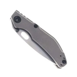 North Mountain Blades Folding Knife Gray Titanium Handle SLD Tanto Plain Edge 2522-Ti-Tanto -White Mountain Knives Shop NORTH MOUNTAIN BLADE 2522 TI TANTO GREY 01 34454.1756475724