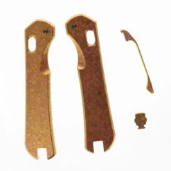 Piratech Knife Scales Crystallization Scales Sakura Pink (Copper Colored)