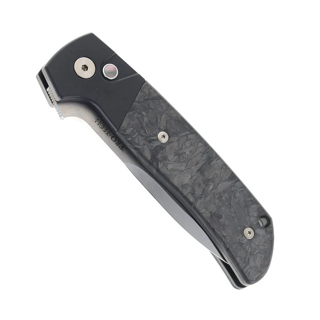 Protech Auto Terzuola ATCF Black Dark Matter Fat Carbon Inlays Mike Irie Mirror 154CM Polished Blade 2024-ATCF-Custom-003 5 Protech Auto Terzuola ATCF Black Dark Matter Fat Carbon Inlays Mike Irie Mirror 154CM Polished Blade 2024-ATCF-Custom-003 - Image 3