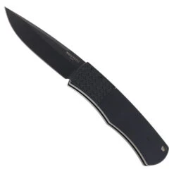 Protech Magic Auto Knife Black Aluminum Handle 154CM Plain Black Blade PT-BR-1.7