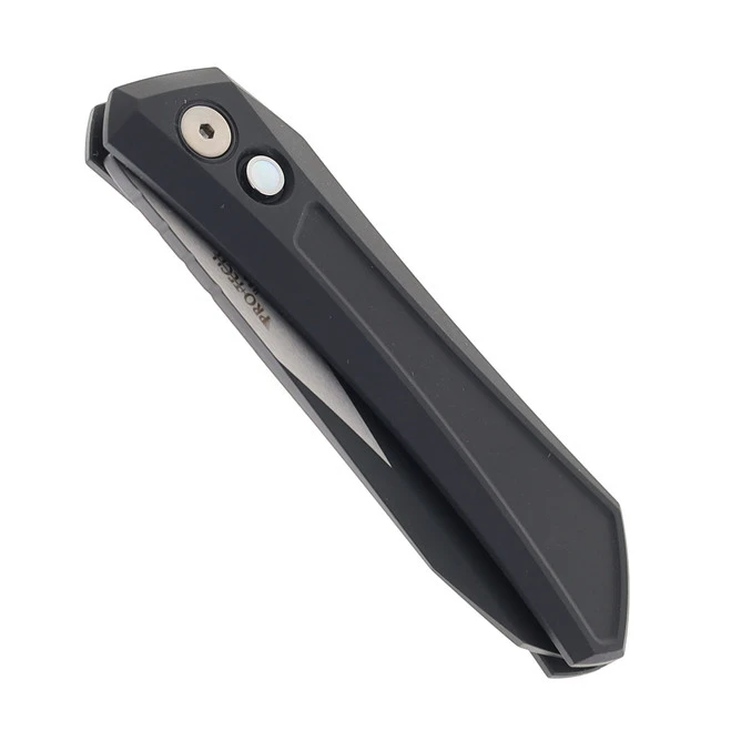 Pro-Tech Oligarch Automatic Knife Black Aluminum Handle Magnacut Sheepsoot Plain Edge Black/Satin Finish DS103-LTD 5 Pro-Tech Oligarch Automatic Knife Black Aluminum Handle Magnacut Sheepsoot Plain Edge Black/Satin Finish DS103-LTD - Image 3