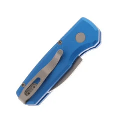 Pro-Tech Runt 5 Automatic Knife Blue Aluminum Handle Magnacut Wharncliffe Plain Edge Stonewash Finish R5301-BLUE -White Mountain Knives Shop PROTECH R5201 BLUE RUNT 5 04 96508.1756137431