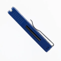 Pro-Tech Runt 5 Auto Knife Blue Aluminum Handle 20CV Reverse Tanto Plain Edge R5205-Blue -White Mountain Knives Shop PROTECH R5205 blue RUNT 5 REVERSE TANTO 04 57742.1749666726