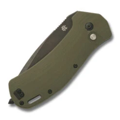 RoseCraft MA-12 Folding Knife OD Green G10 Handle AUS-10 Drop Point Plain Black Blade RCM021-OD -White Mountain Knives Shop RCM021 OD Front Closed 680x680 66515.1755715535