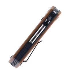 Reate PL-XT Folding Knife Tan G10 Handle Nitro-V Plain Edge Black PVD Finish -White Mountain Knives Shop REATE PL XT TAN G10 BLK NITRO V 04 72793.1710530870