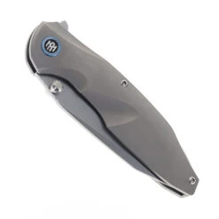 REMETTE RT-Cool Whale Folding Knife Gray Tianium Handle M390 Plain Edge RTCL-T1 -White Mountain Knives Shop REMETTE COOL WHALE RTCL T1 01 39857.1756924629