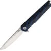 Rough Ryder Reserve Folding Knife Black/Blue G10 Handle D2 Tanto Plain Edge Satin Finish RRR028 -White Mountain Knives Shop RRR028 42204.1676492178