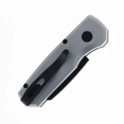 Pro-Tech Knives Runt 5 Automatic Knife Satin Silver Handle DLC Black 20CV Blade R5203-SILVER -White Mountain Knives Shop SIXLEAF SL R5203 SILVER RUNT 5 04 67548.1752168349