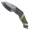 Sniper Blade Works DMF Folding Knife Green/Gold G10 Handle S35VN Reverse Tanto Plain Edge Satin Finish -White Mountain Knives Shop SNIPER DMF 01 44505.1747072132