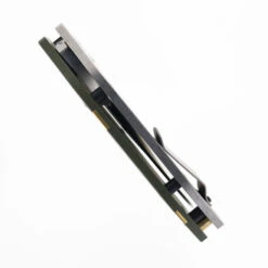 Sniper Blade Works DMF Folding Knife Green/Gold G10 Handle S35VN Reverse Tanto Plain Edge Satin Finish -White Mountain Knives Shop SNIPER DMF 03 04014.1747072132