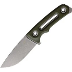 Sog Ether FX Fixed Blade Knife Green G10 Handle S35VN Plain Edge Stonewash Finish 17-35-01-57