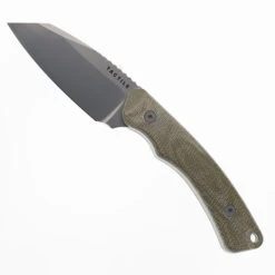 Tactile Knife Co Redhawk Fixed Blade Knife Green Micarta Handle Magnacut Tumbled Blade Leather Sheath 20-RL-MC01-RMGR