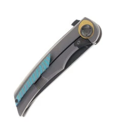 Tuya Persia Folding Knife Integral Titanium Handle W/ Holes S90V Blade T1750-A #6 -White Mountain Knives Shop TUYA PERSIA T1750 A H6 03 50305.1744740785