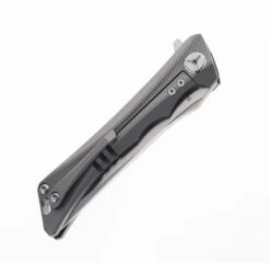 Two Sun Folding Knife Gray Titanium Handle D2 Plain Edge TS59 -White Mountain Knives Shop TWOSUN TS59 03 96735.1696350929