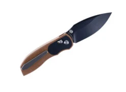Tuya Big Belly Folding Knife Brown G10 Handle 154CM Black Plain Edge -White Mountain Knives Shop Tuya Brown Black 02 22056.1660072218