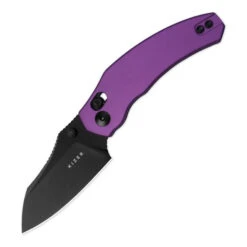 Kizer Mini Bulldog Folding Knife Purple Aluminum Handle Nitro-V Sheepsfoot Plain Black Blade V3672SA1 -White Mountain Knives Shop V2672SA1 1 c2023ca7 d42d 46c8 8bc6 3e73a0c13bed 87317.1754411295