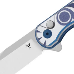 Movie Themed WMK Exclusive Kizer Assassin Folding Knife Blue/Gray Aluminum Handle Nitro-V Blade V3549E4 -White Mountain Knives Shop V3549E4 2 10879.1757351847