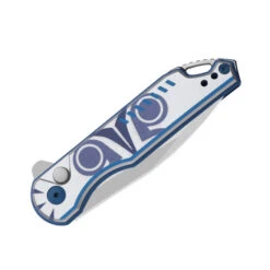 Movie Themed WMK Exclusive Kizer Assassin Folding Knife Blue/Gray Aluminum Handle Nitro-V Blade V3549E4 -White Mountain Knives Shop V3549E4 6 69235.1758561217