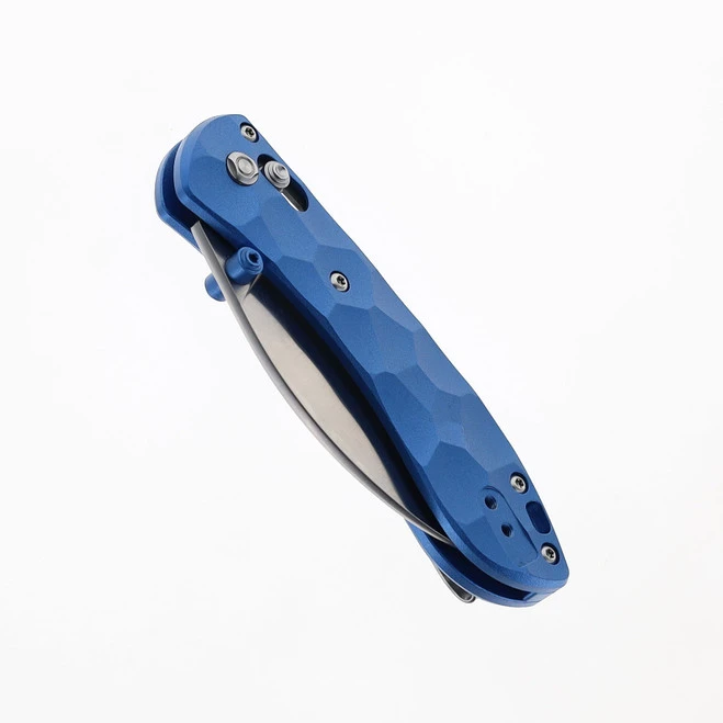 WMK Exclusive Vosteed Mini Nightshade Blue Sculpted Aluminum Handle Pocket Knife Satin 154CM Steel A0212 5 WMK Exclusive Vosteed Mini Nightshade Blue Sculpted Aluminum Handle Pocket Knife Satin 154CM Steel A0212 - Image 3