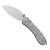 WMK Exclusive Vosteed Mini Nightshade Gray Sculpted Aluminum Handle Pocket Knife Satin 154CM Steel A0213 -White Mountain Knives Shop VOSTEED MINI NIGHTSHADE grey 01 09660.1708116625