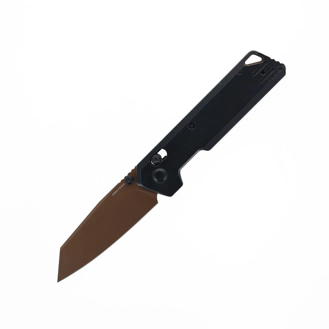 WMK Exclusive Vosteed Parallel Folding Knife Black Titanium Handle 154CM Copper PVD Finish A3507 3 WMK Exclusive Vosteed Parallel Folding Knife Black Titanium Handle 154CM Copper PVD Finish A3507