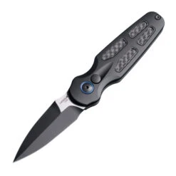 Hogue Balista II Limited Edition Auto Knife Black Aluminum/Carbon Fiber Handle Magnacut Plain Edge 64290-LIM