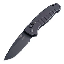 Hogue Ballista Drop Point 154CM Blade Black Cerakote Matte Black Aluminum Frame Automatic Folder 64130