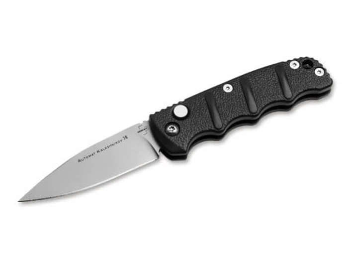 Boker KALS Mini Auto Knife Black Aluminum Handle D2 Plain Edge 01KALS92 4 Boker KALS Mini Auto Knife Black Aluminum Handle D2 Plain Edge 01KALS92 - Image 2