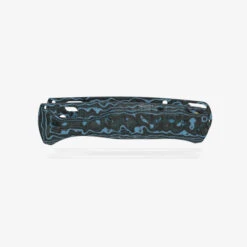 Flytanium Carbon Fiber Crossfade Scales For Benchmade Bugout Knife Arctic Storm FLY-1362AS -White Mountain Knives Shop bugout fat carbon blue scales front 5000x 38669.1725105452